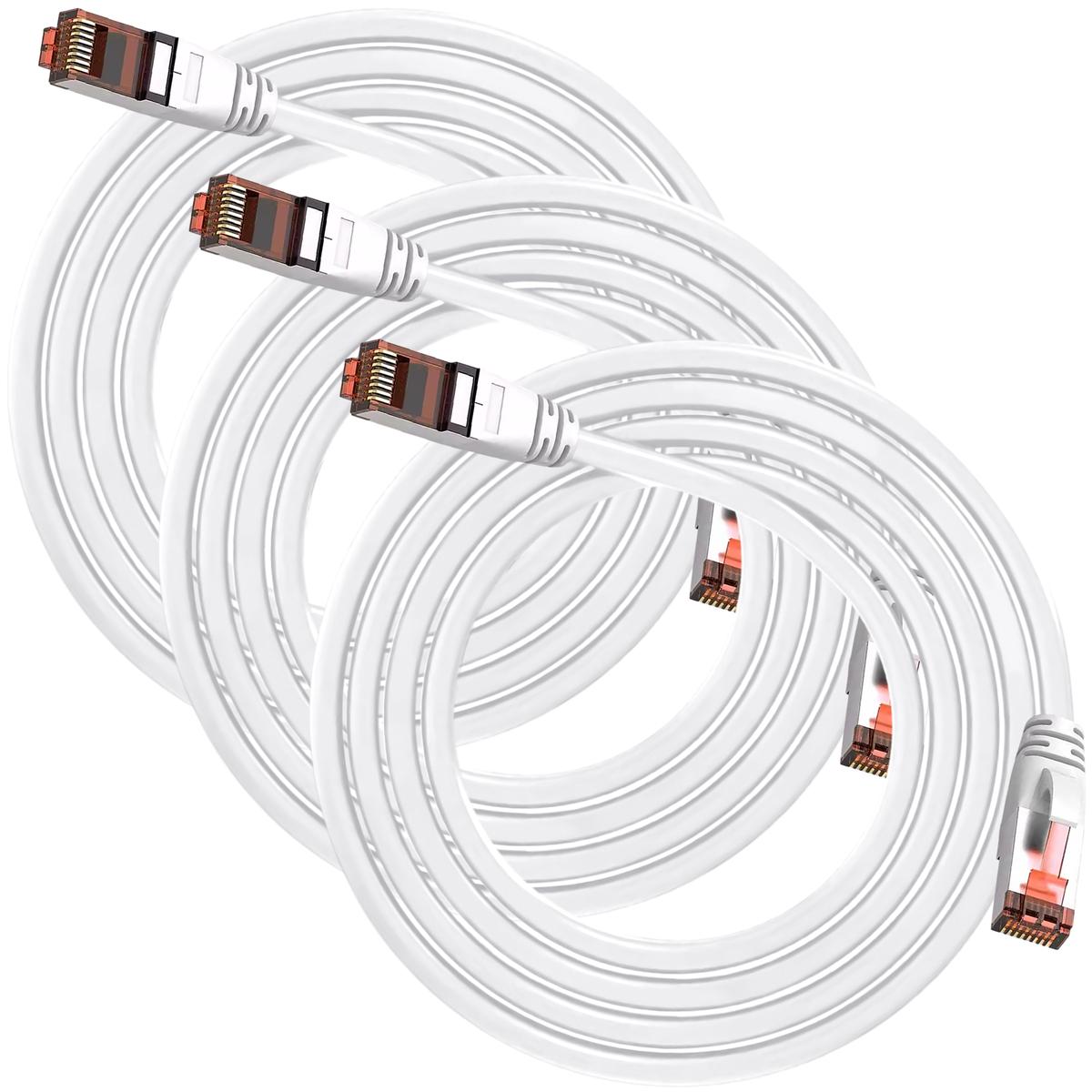 Foto 2 pulgar | Cables Ethernet Bota Protectora Mxewp-003 Ventdepot 3 Piezas Blanco