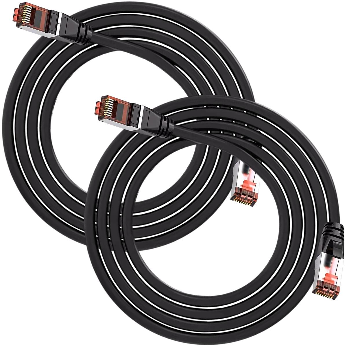 Foto 2 pulgar | Cables Internet Resistentes Mxebp-002 Ventdepot 2 Piezas Negro