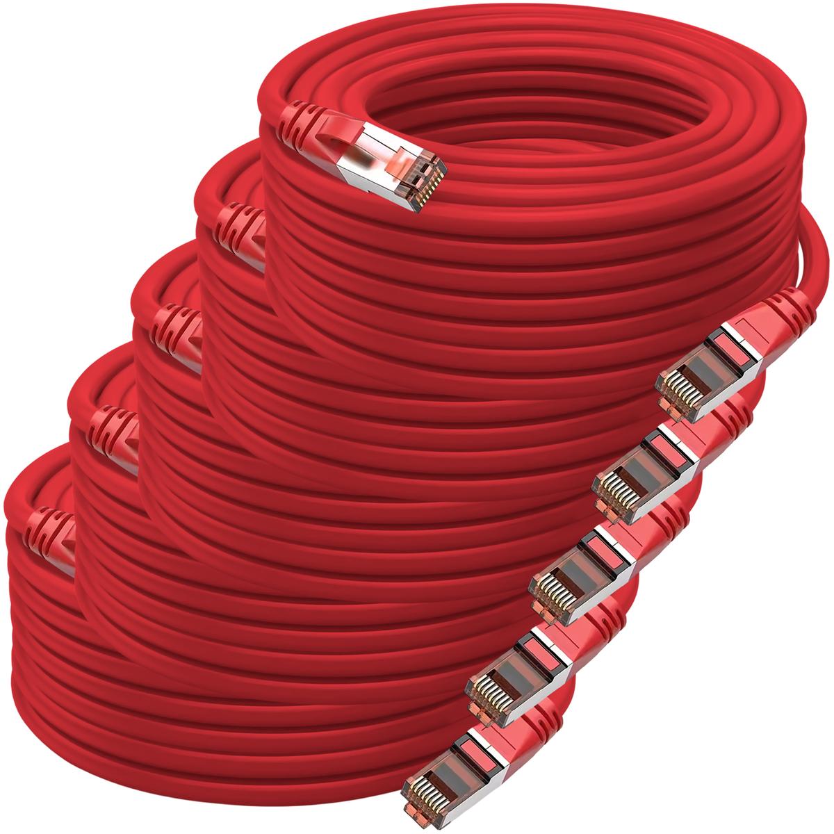Cables Ethernet Mxrth-005 Ventdepot 5 Piezas Rojo