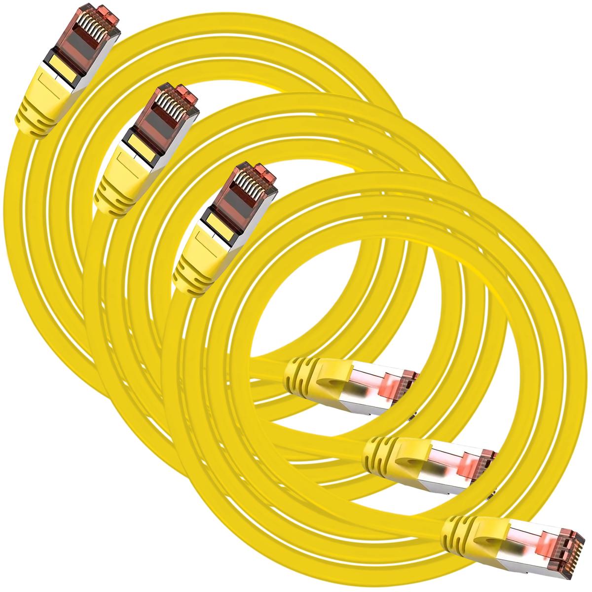 Foto 3 pulgar | Cables Ethernet Par Trenzado Mxeyp-003 Ventdepot 3 Piezas Amarillo