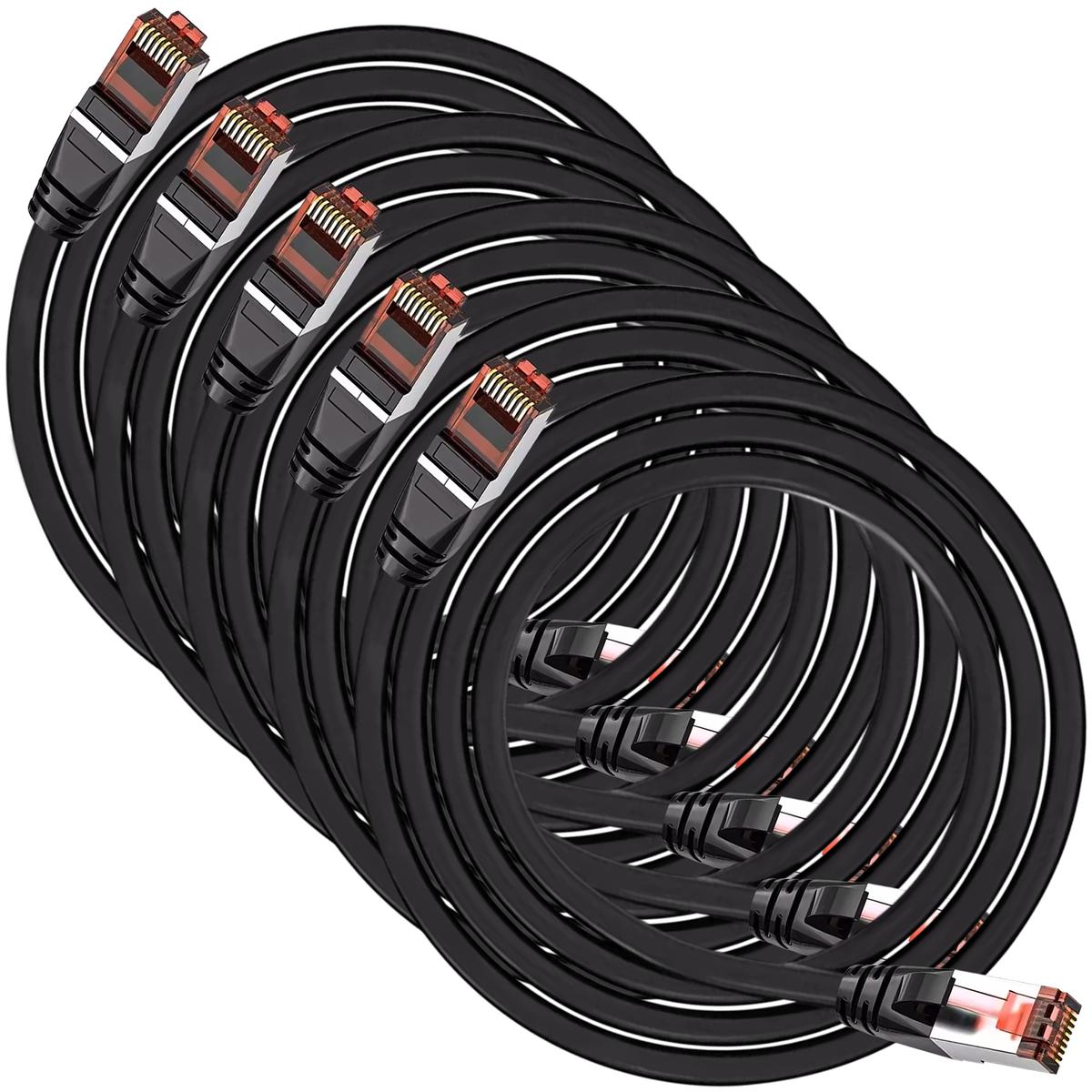 Foto 2 pulgar | Cable Cat 6 Mxeoa-005 Ventdepot 5 Piezas Negro