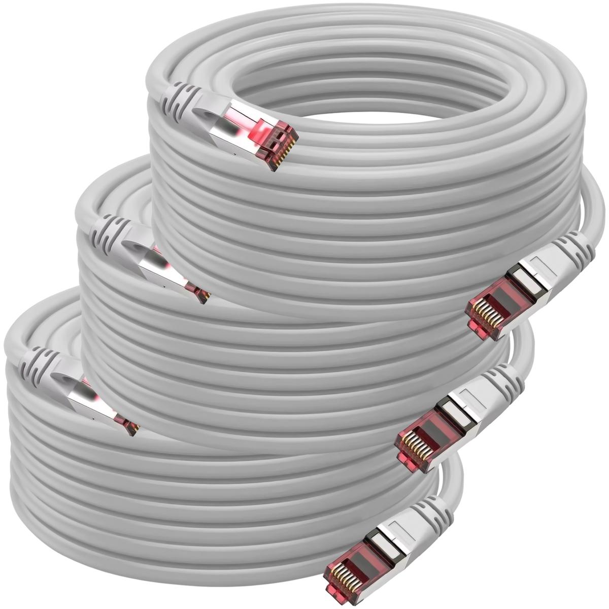 Foto 1 | Cables Ethernet Doble Blindaje Mxtga-003 Ventdepot 3 Piezas Gris