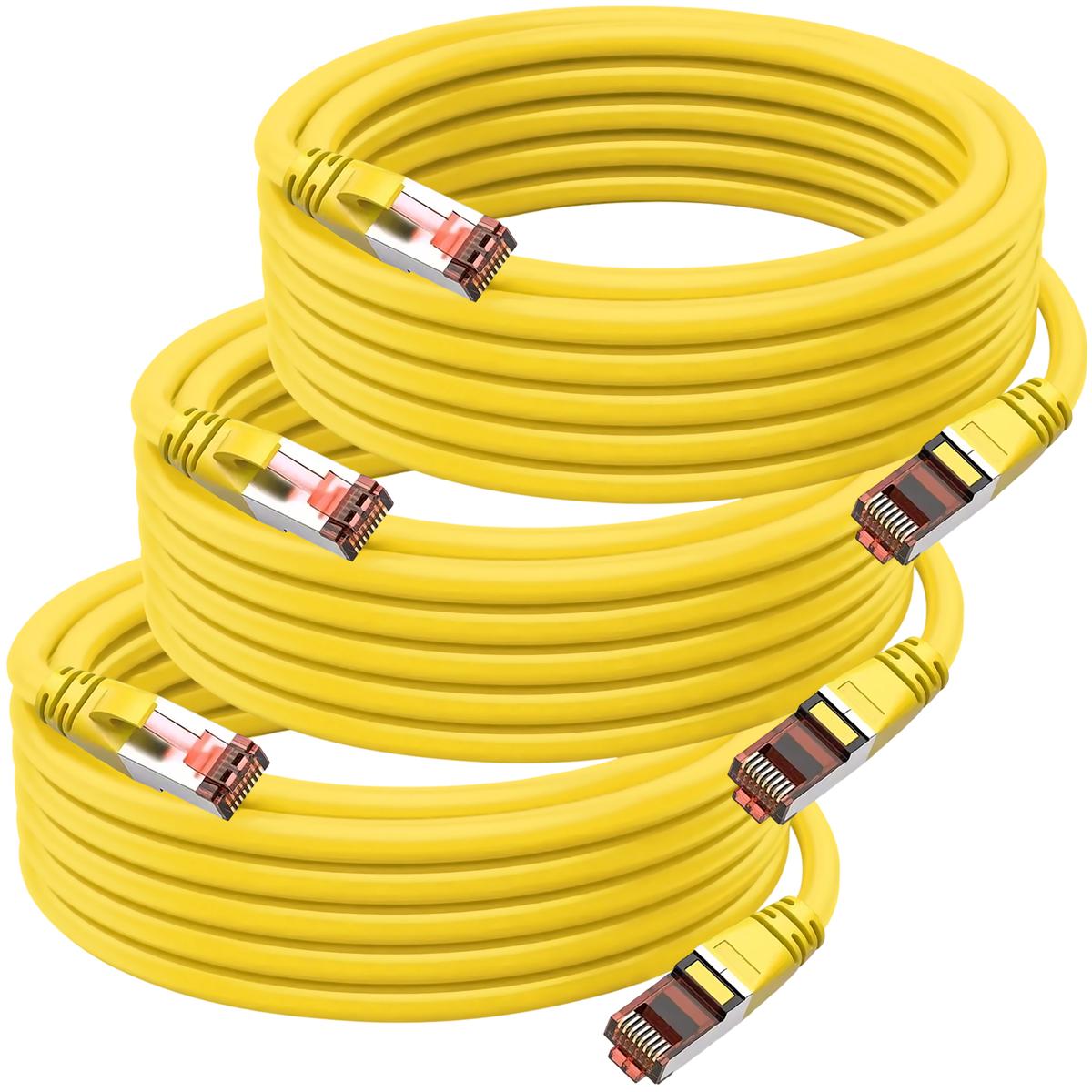 Foto 2 pulgar | Cable Ethernet Poe Mxtey-003 Ventdepot 3 Piezas Amarillo