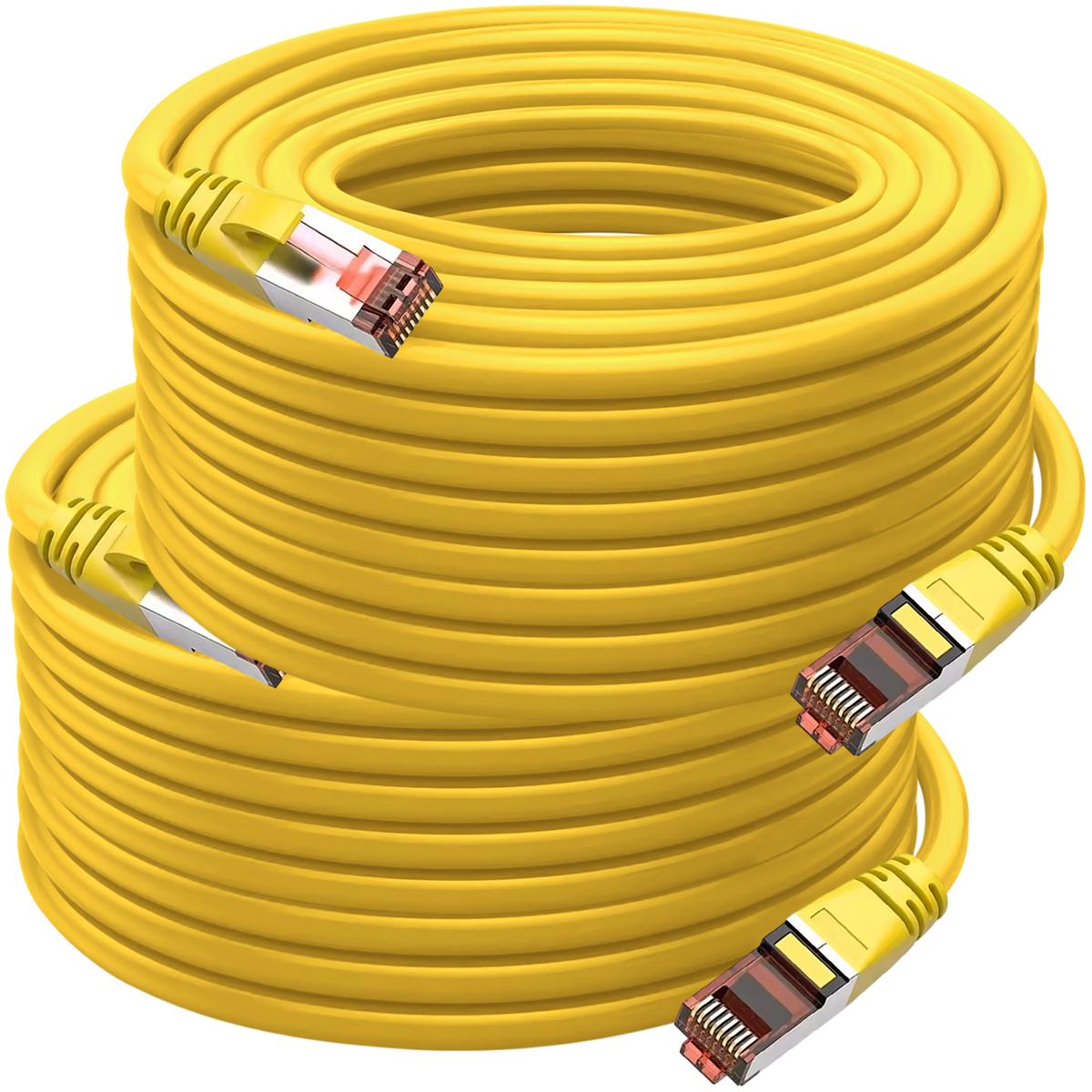 Foto 2 pulgar | Cables De Red Uso Doméstico Mxhty-002 Ventdepot 2 Piezas Amarillo