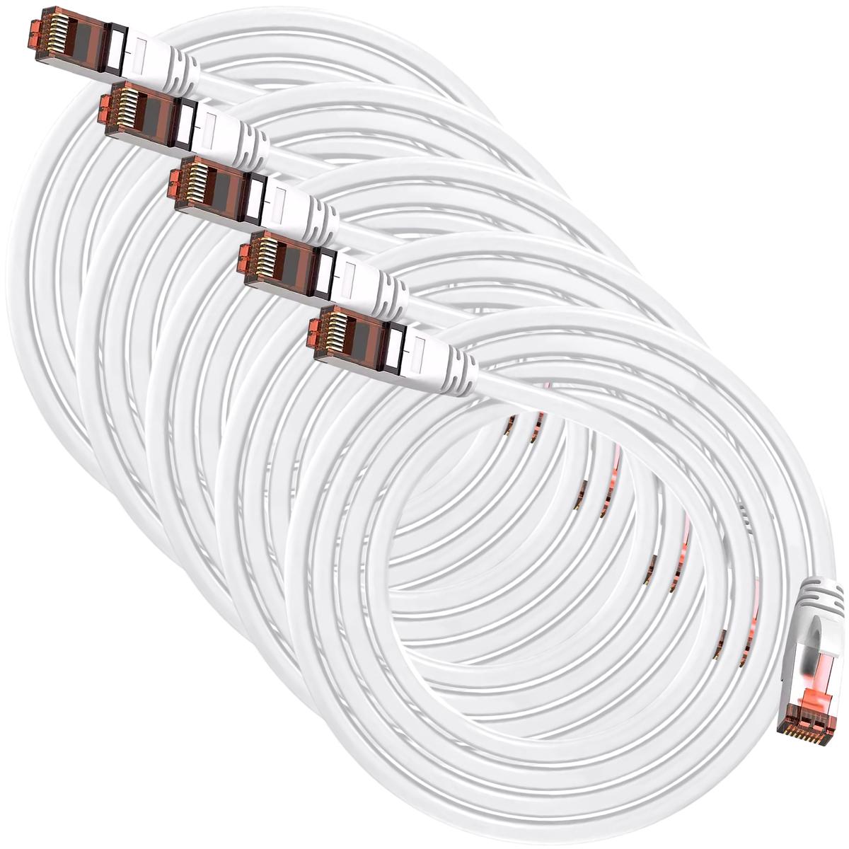Foto 2 pulgar | Cables Gigabit Ethernet Mxewp-005 Ventdepot 5 Piezas Blanco
