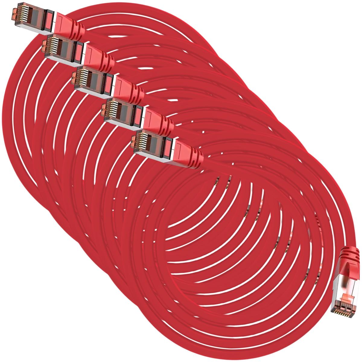 Foto 2 pulgar | Cables Ethernet Mxtdr-005 Ventdepot 5 Piezas Rojo