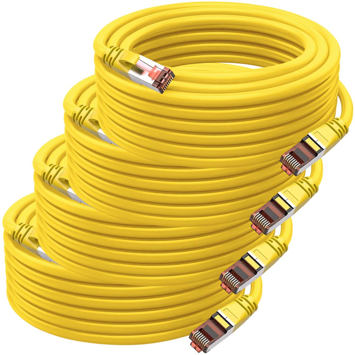 Foto 3 pulgar | Cables Ethernet Par Trenzado Mxtyh-004 Ventdepot 4 Piezas Amarillo