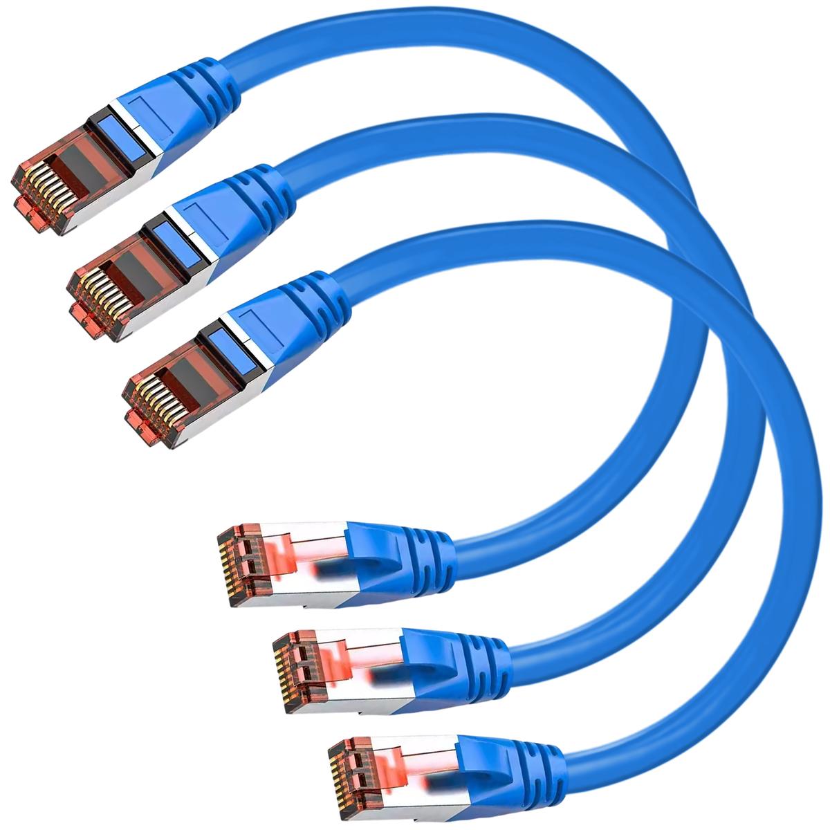 Foto 2 pulgar | Cable De Red Profesional Mxehu-003 Ventdepot 3 Piezas Azul