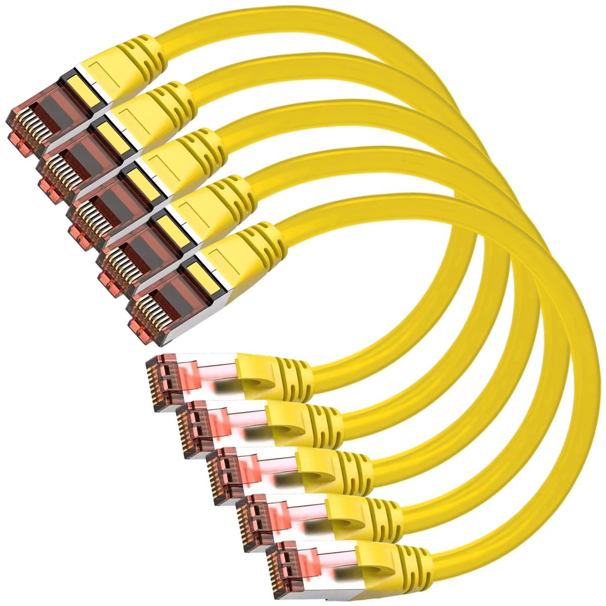 Cables De Red Uso Doméstico Mxery-005 Ventdepot 5 Piezas Amarillo