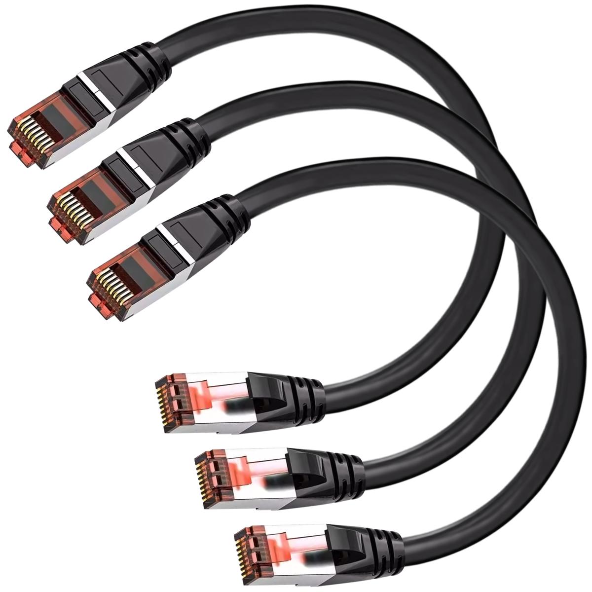 Cable Cat6 Mxehc-003 Ventdepot 3 Piezas Negro