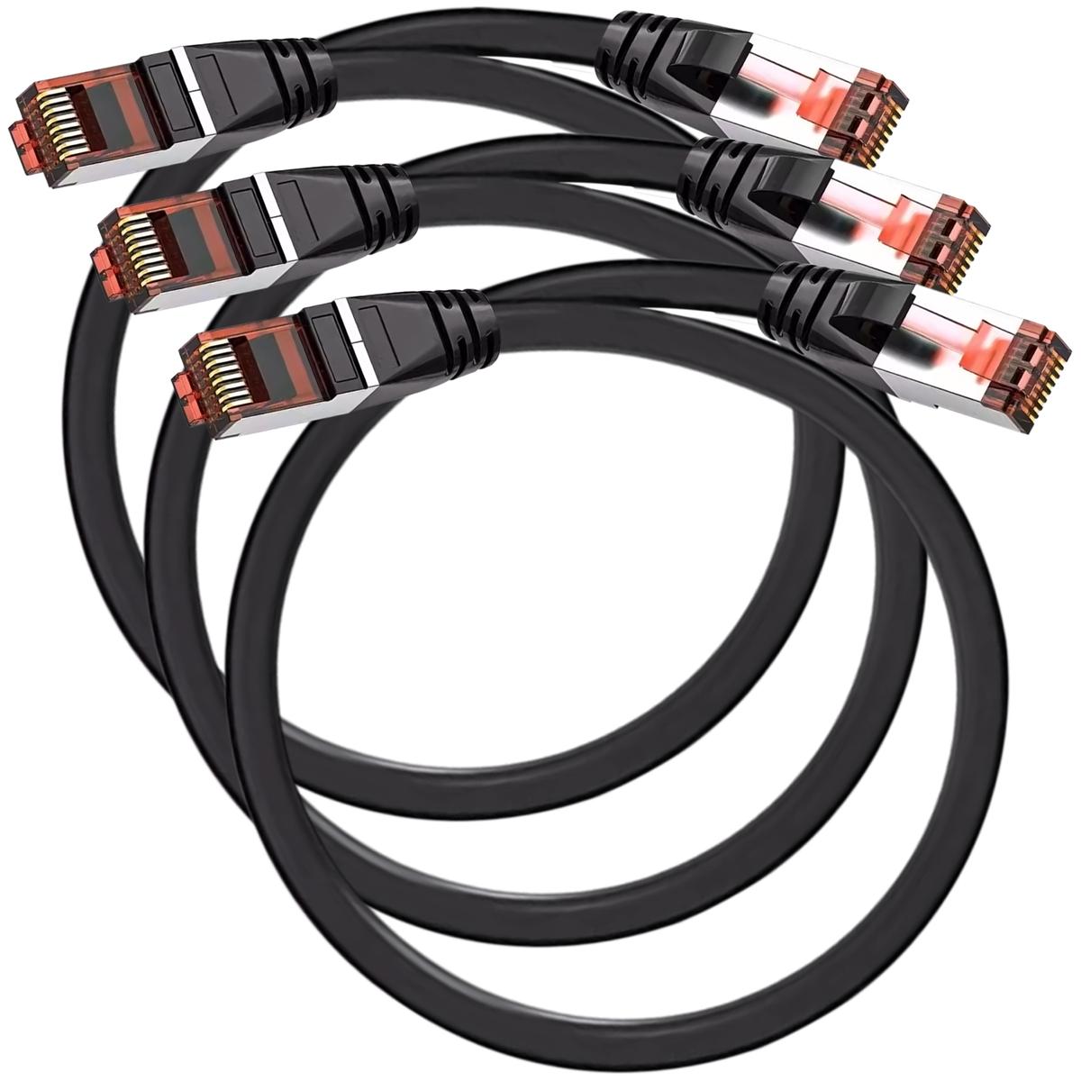 Foto 2 pulgar | Cable Ethernet Alta Velocidad Mxerb-003 Ventdepot 3 Piezas Negro