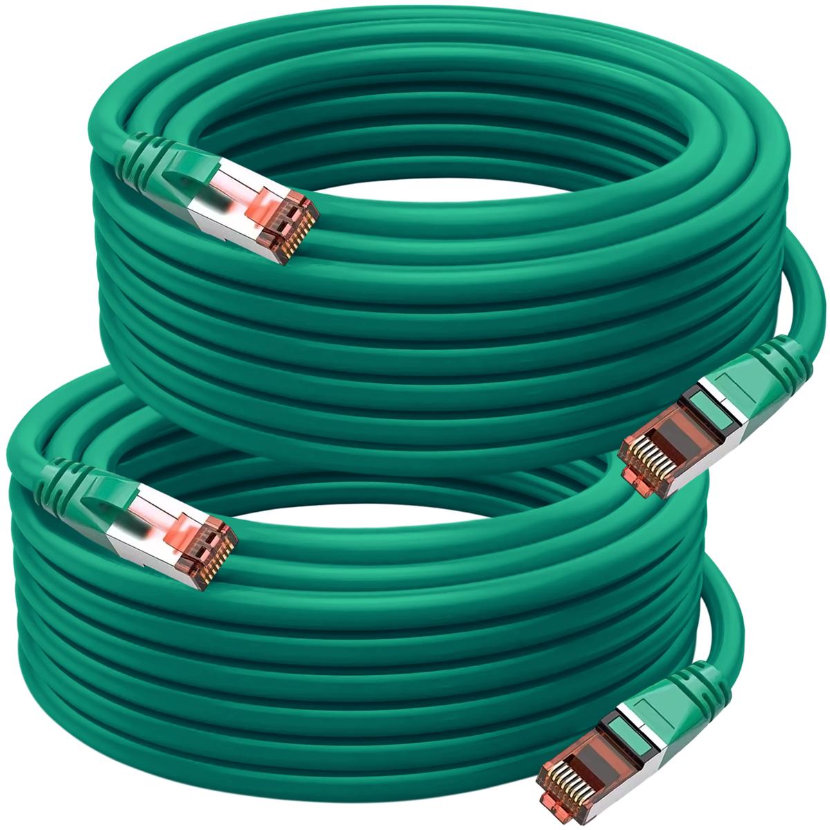 Foto 3 pulgar | Cables De Red Alta Calidad Mxtgh-002 Ventdepot 2 Piezas Verde
