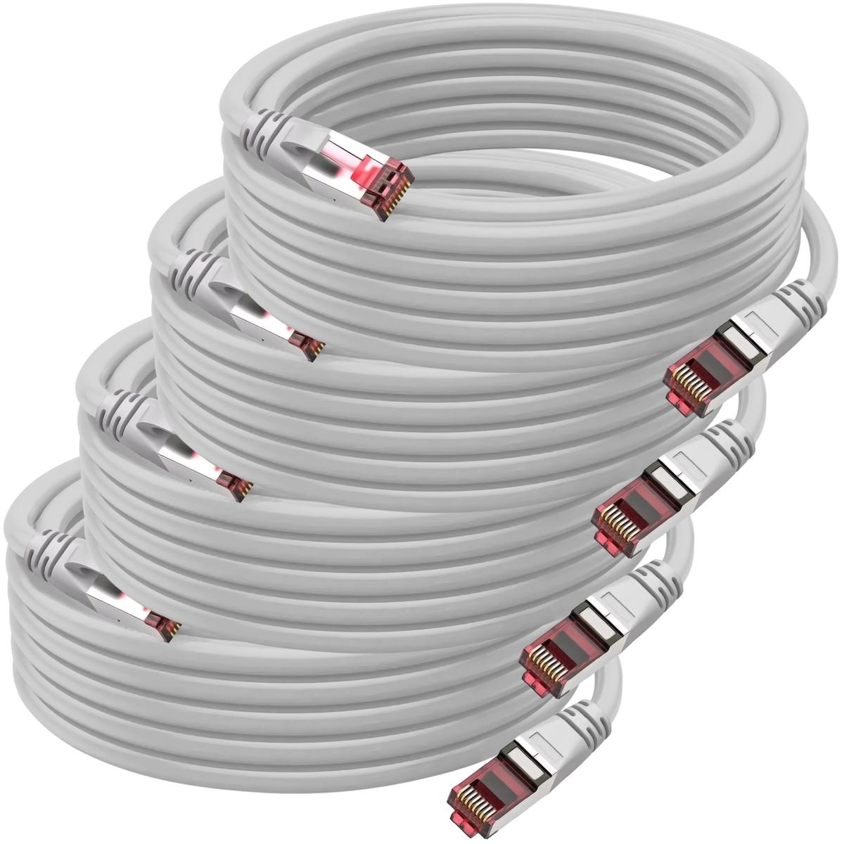 Foto 2 pulgar | Cables Ethernet Conexión Estable Mxeya-004 Ventdepot 4 Piezas Gris