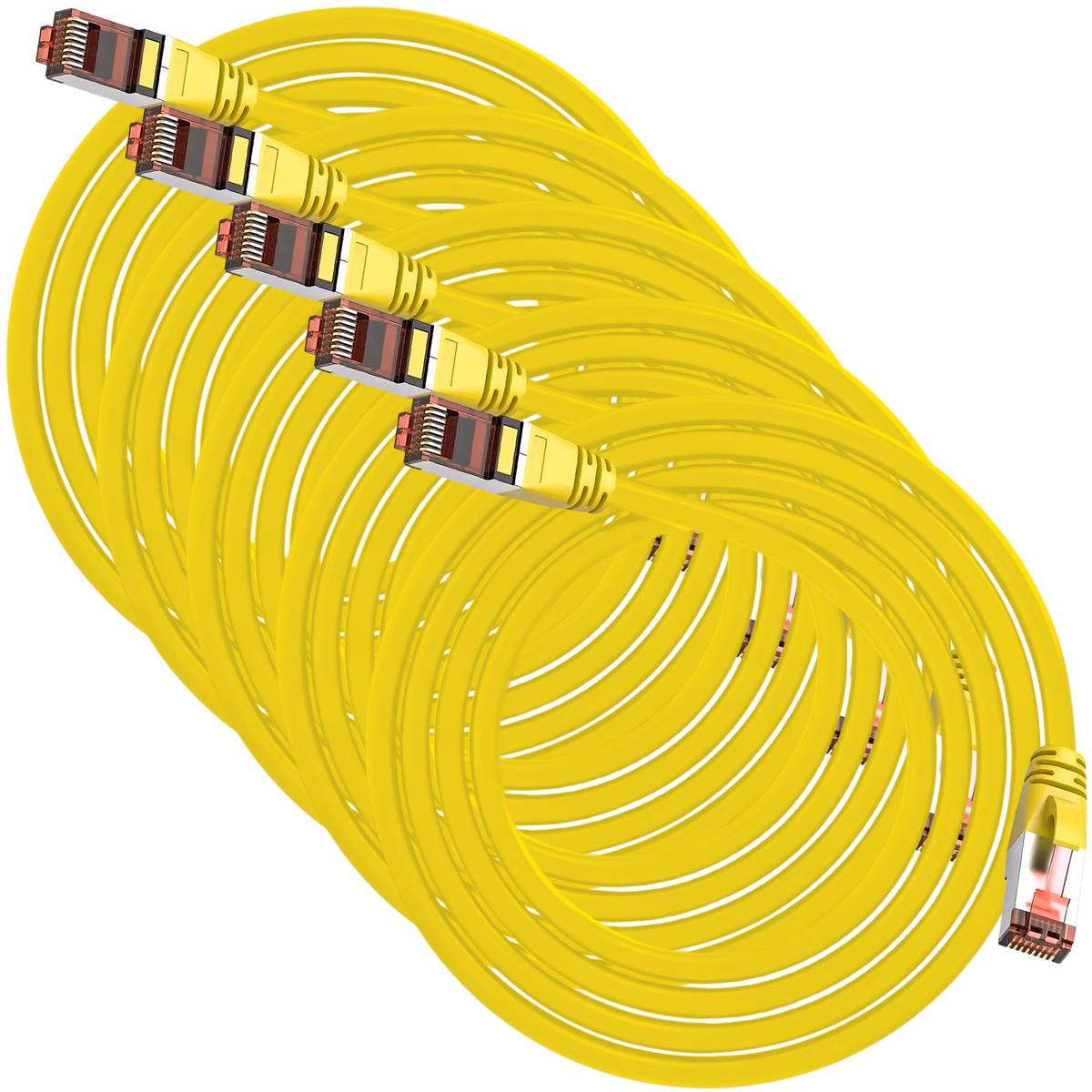 Cables Ethernet Conexión Estable Mxewo-005 Ventdepot 5 Piezas Amarillo