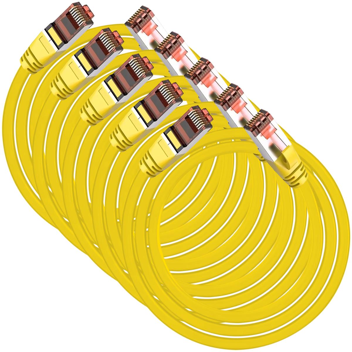 Cable Internet Conexión Estable Mxeow-005 Ventdepot 5 Piezas Yellow
