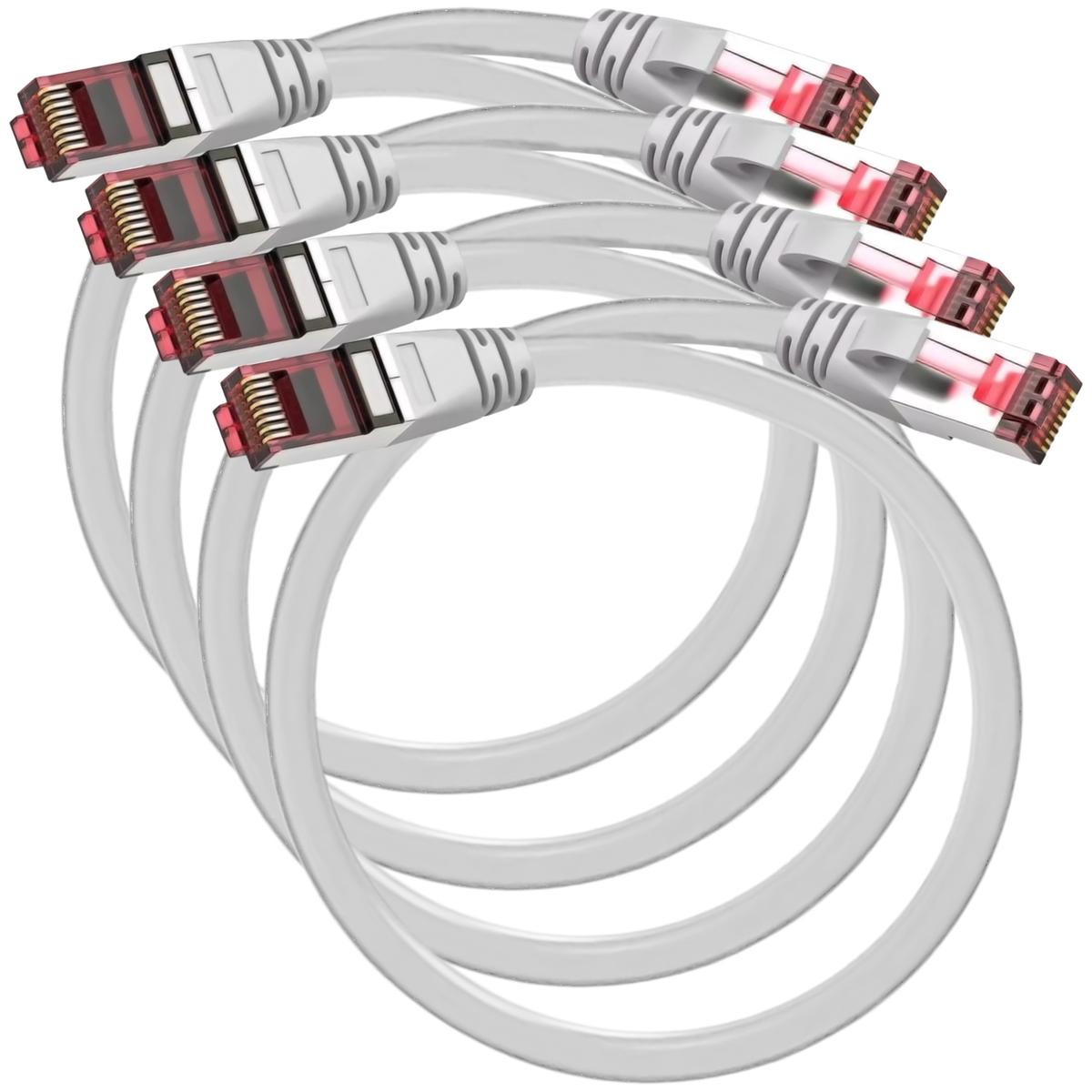 Foto 2 pulgar | Cables De Red Alta Capacidad Mxeey-004 Ventdepot 4 Piezas Gris