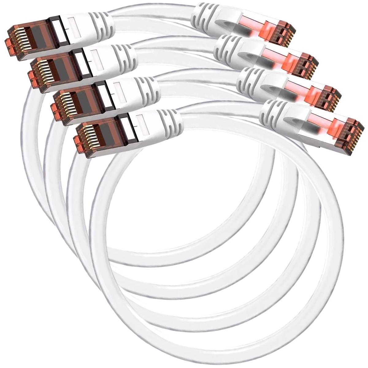 Foto 2 pulgar | Cable Transmisión De Datos Mxehi-004 Ventdepot 4 Piezas Blanco