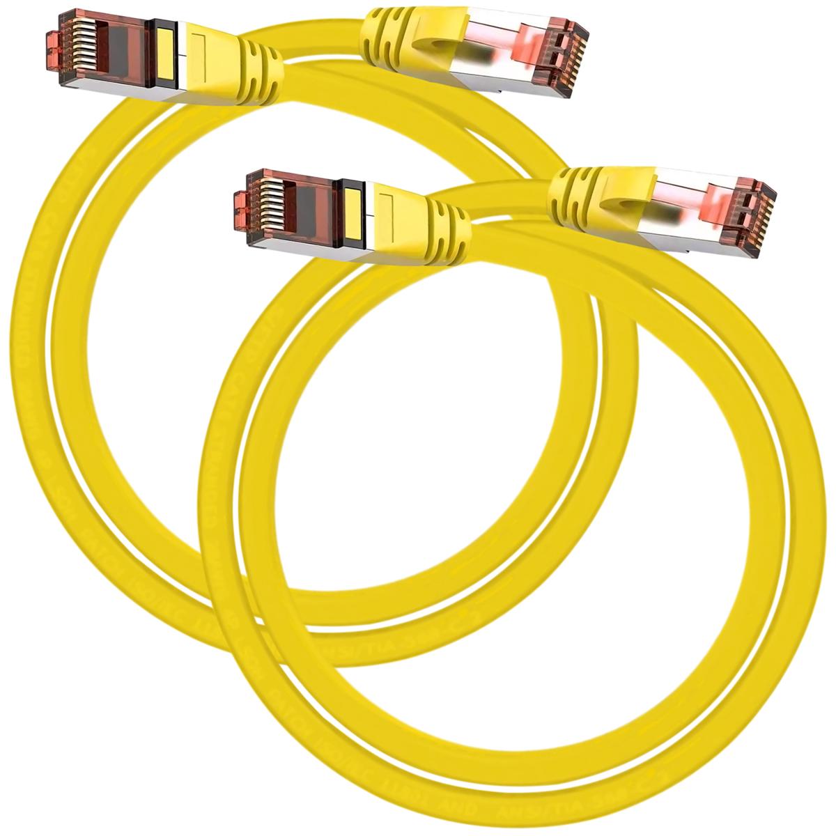 Foto 2 pulgar | Cables Ethernet Conexión Estable Mxeoy-002 Ventdepot 2 Piezas Amarillo
