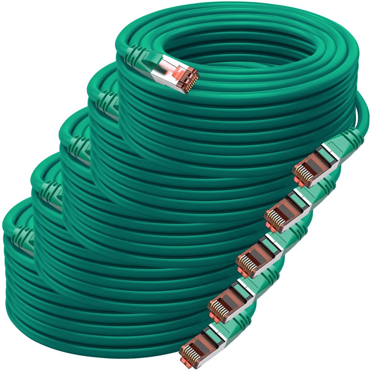 Foto 2 pulgar | Cables De Red Alta Capacidad Mxtnh-005 Ventdepot 5 Piezas Verde