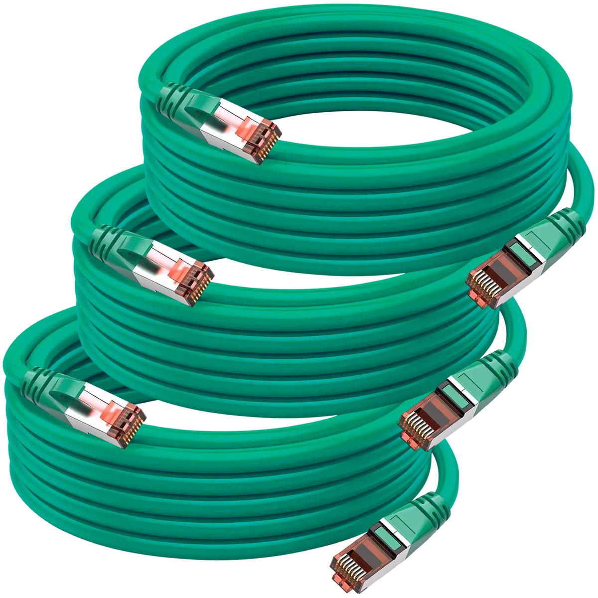 Cable De Red Alta Calidad Mxteg-003 Ventdepot 3 Piezas Verde