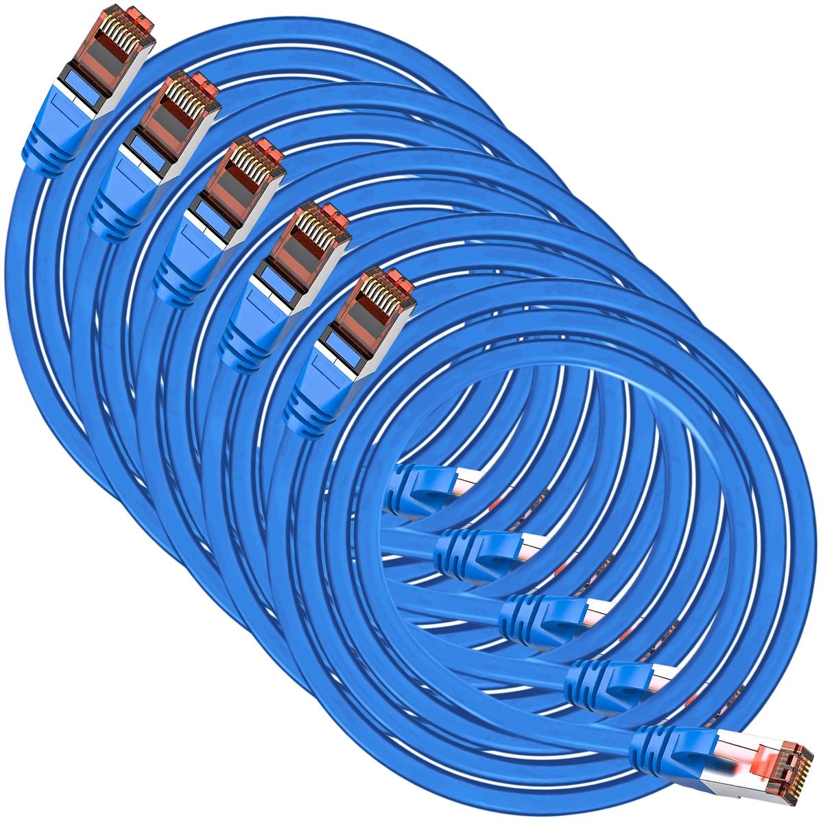 Foto 3 pulgar | Cable Ethernet Doble Blindaje Mxebh-005 Ventdepot 5 Piezas Azul