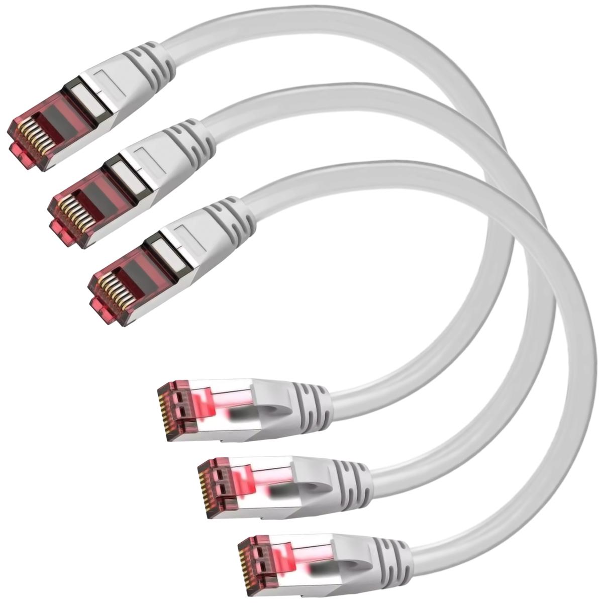 Cables Ethernet Doble Blindaje Mxeeh-003 Ventdepot 3 Piezas Gris