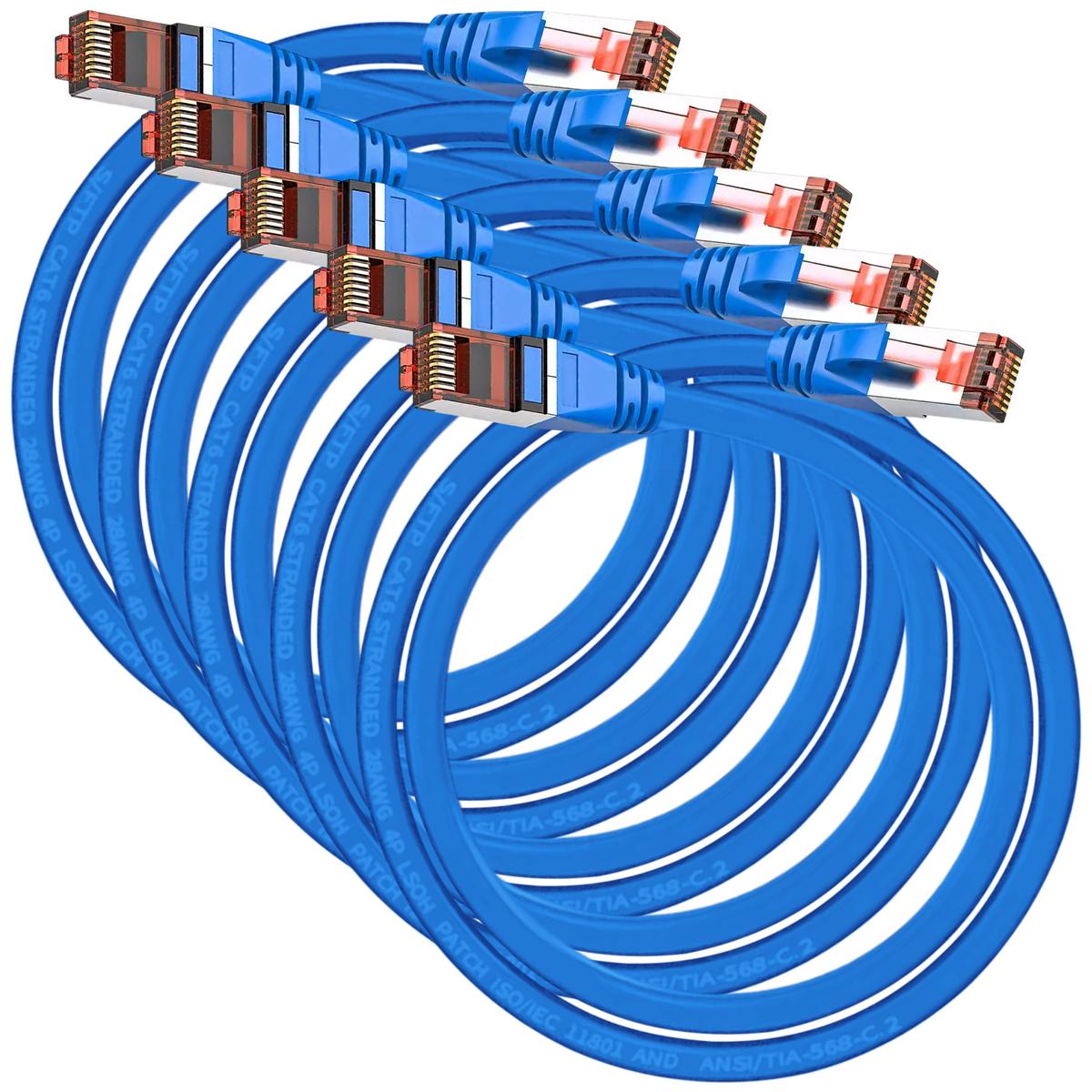 Cables Internet Resistentes Mxeoh-005 Ventdepot 5 Piezas Azul