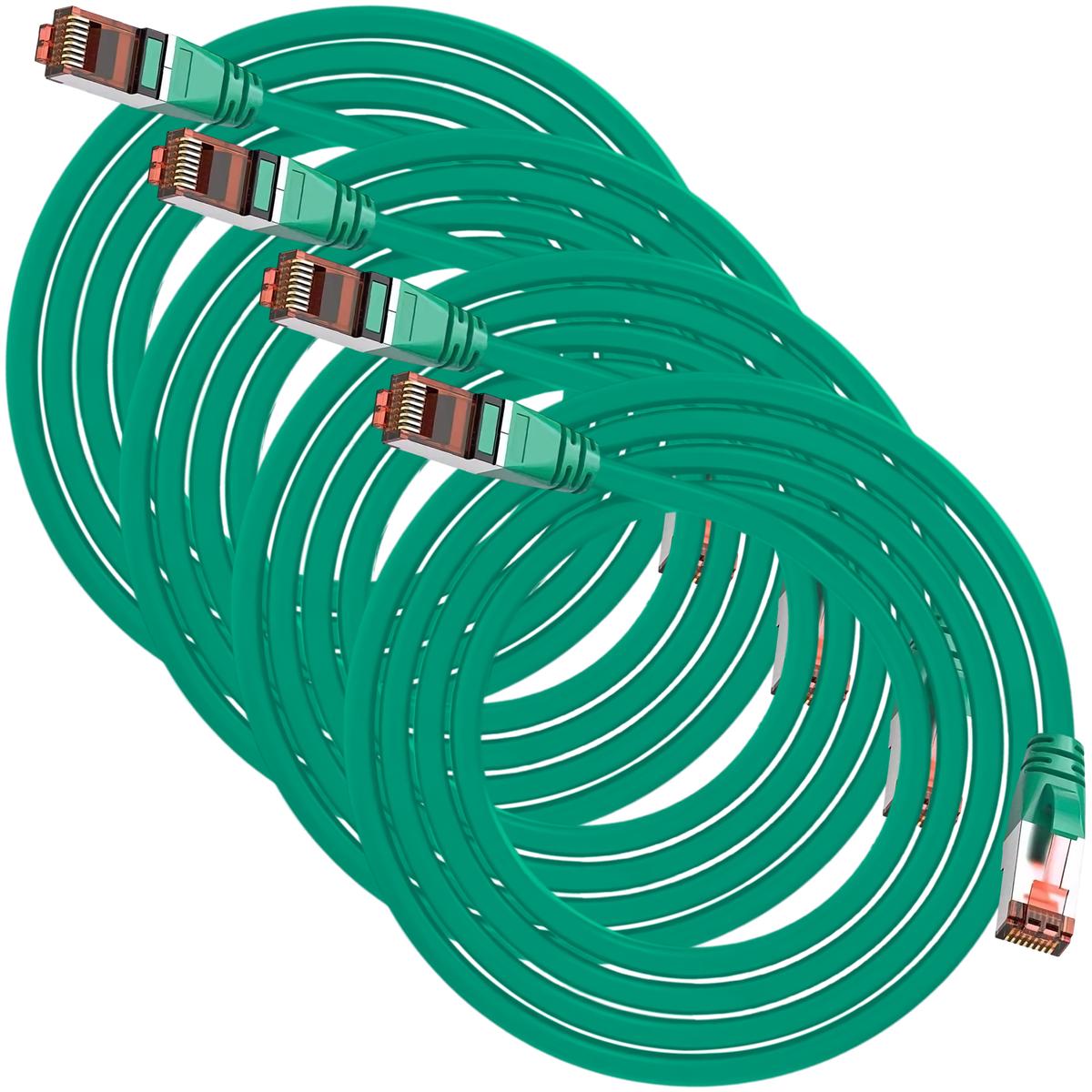 Foto 2 pulgar | Cables De Red Conectores Chapa Oro Mxgno-004 Ventdepot 4 Piezas Verde