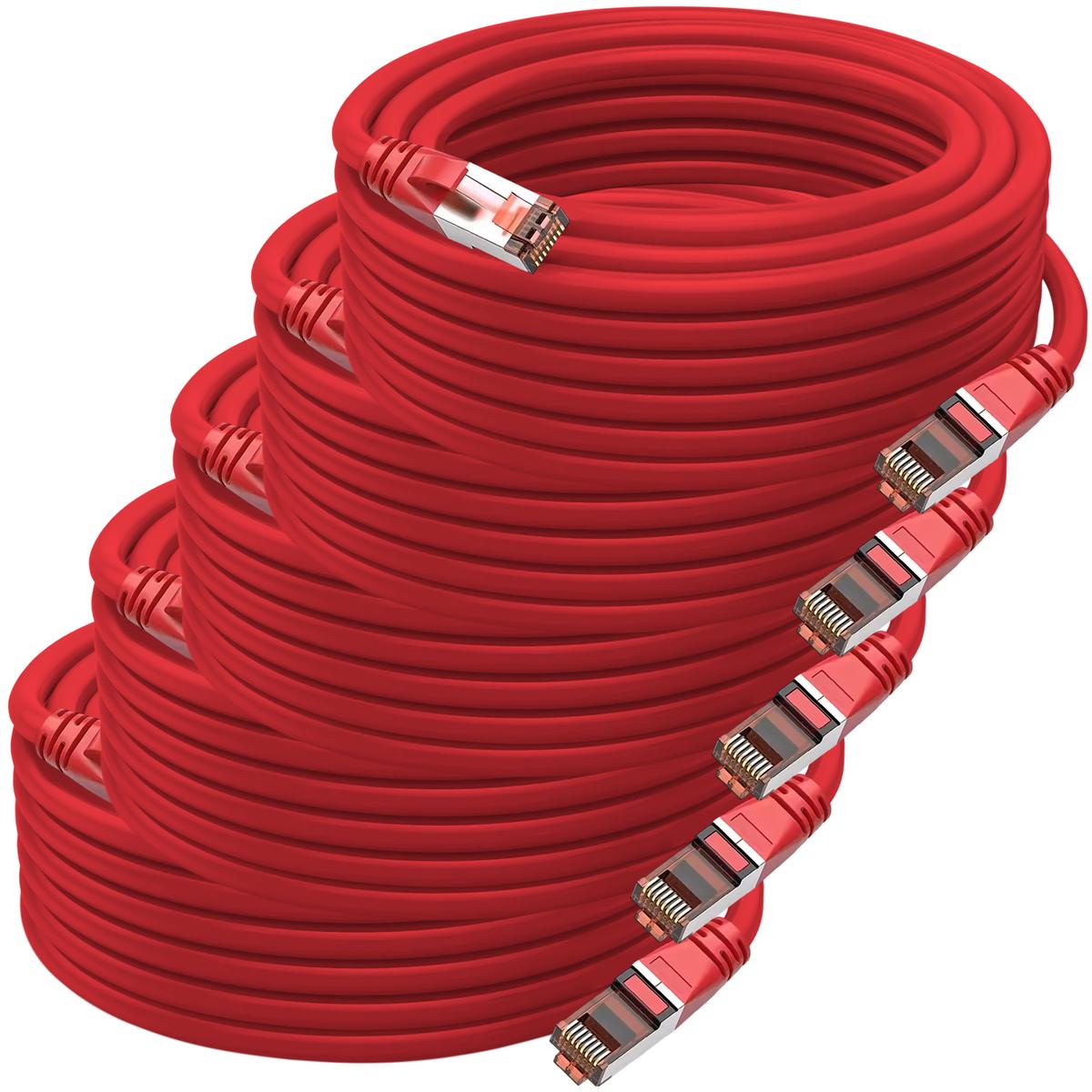 Foto 3 pulgar | Cables Red Local Mxtdh-005 Ventdepot 5 Piezas Rojo