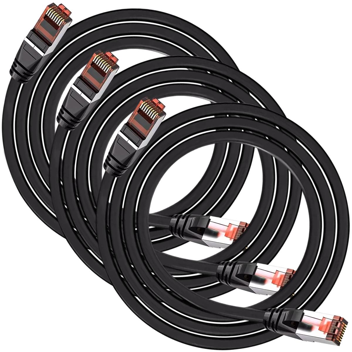 Foto 2 pulgar | Cables De Red Mxeoa-003 Ventdepot 3 Piezas Negro