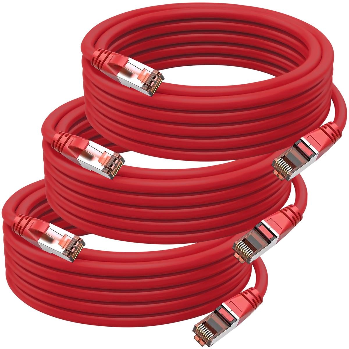 Cable De Red Rj45 Mxhrt-003 Ventdepot 3 Piezas Rojo $2,780