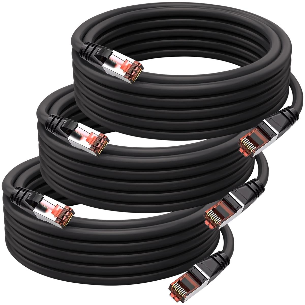 Foto 2 pulgar | Cable De Red Profesional Mxeba-003 Ventdepot 3 Piezas Negro