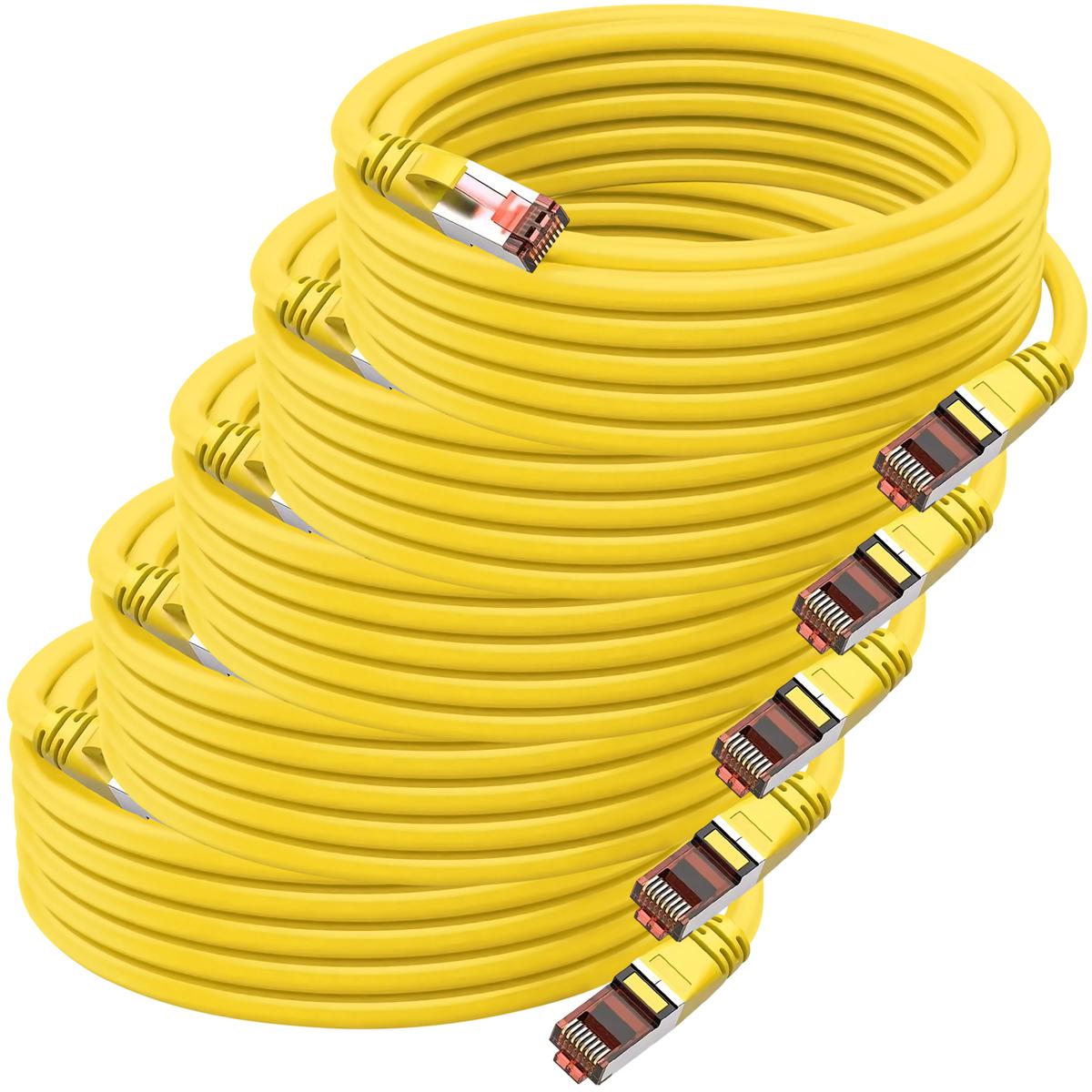 Cables Ethernet Conexión Rápida Mxtey-005 Ventdepot 5 Piezas Amarillo