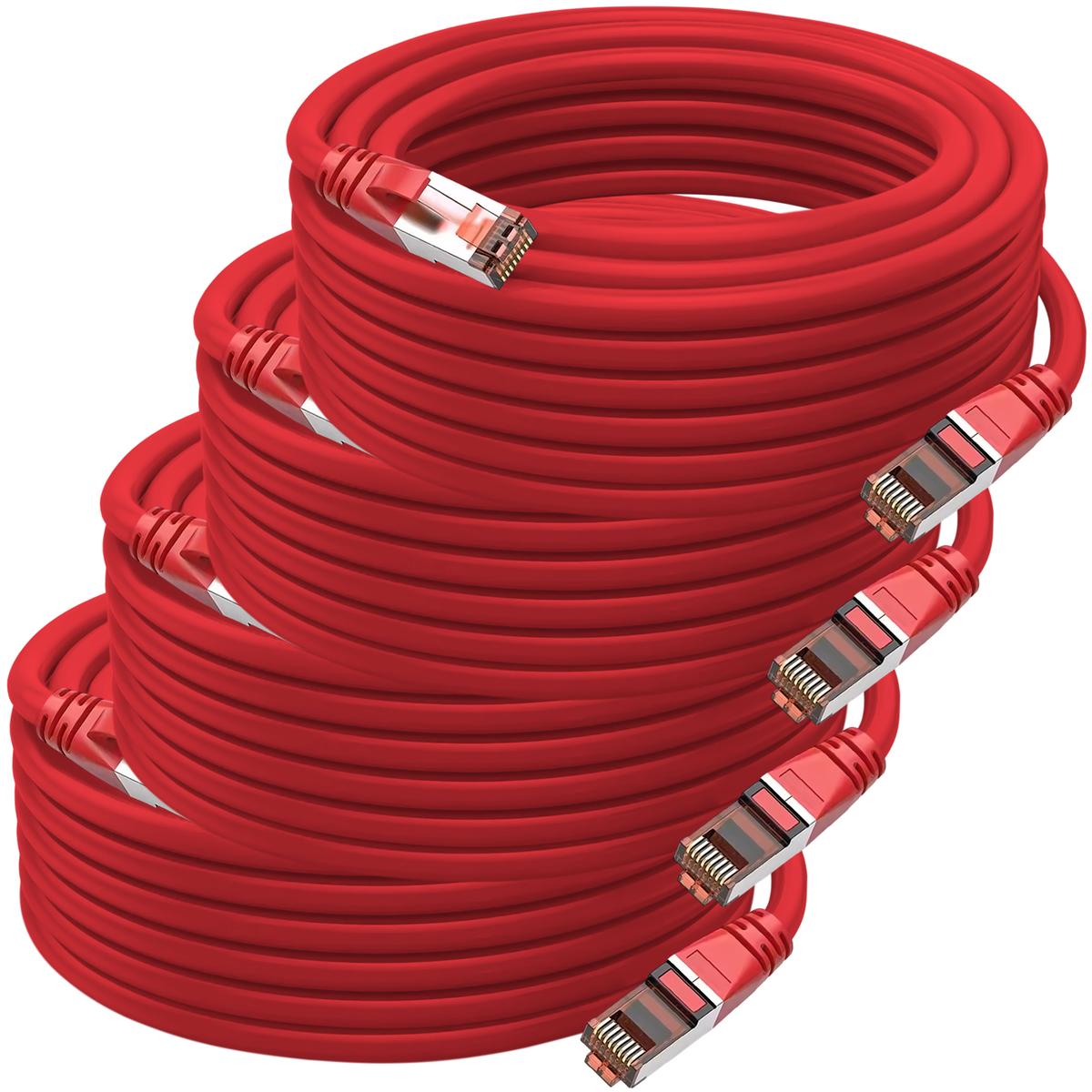 Cables Sftp Confiables Mxtdh-004 Ventdepot 4 Piezas Rojo
