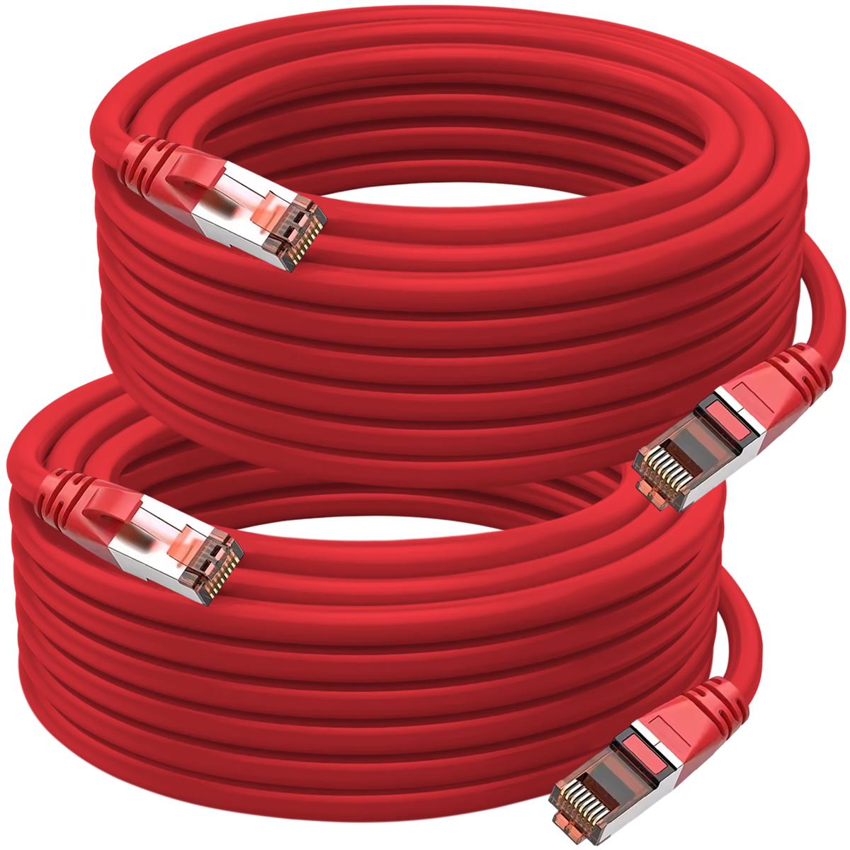 Foto 2 pulgar | Cables Gigabit Ethernet Mxtdh-002 Ventdepot 2 Piezas Rojo