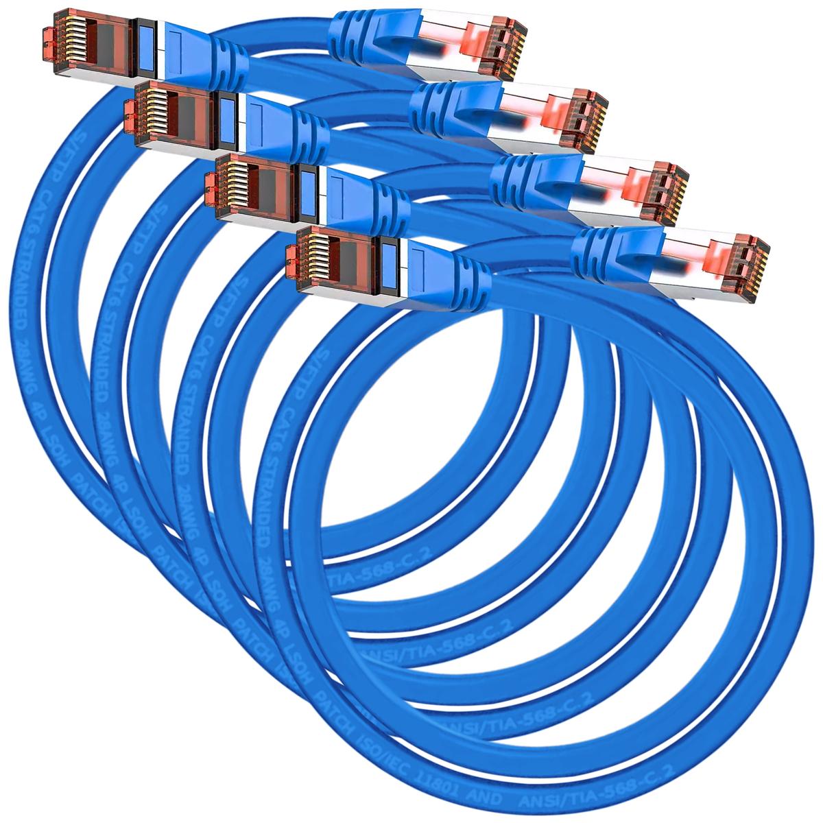 Foto 2 pulgar | Cables De Red Mxeoh-004 Ventdepot 4 Piezas Azul