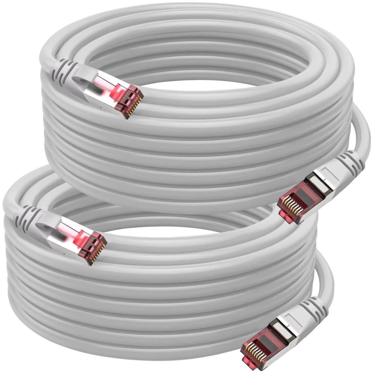 Foto 2 pulgar | Cables Ethernet Par Trenzado Mxtoy-002 Ventdepot 2 Piezas Gris