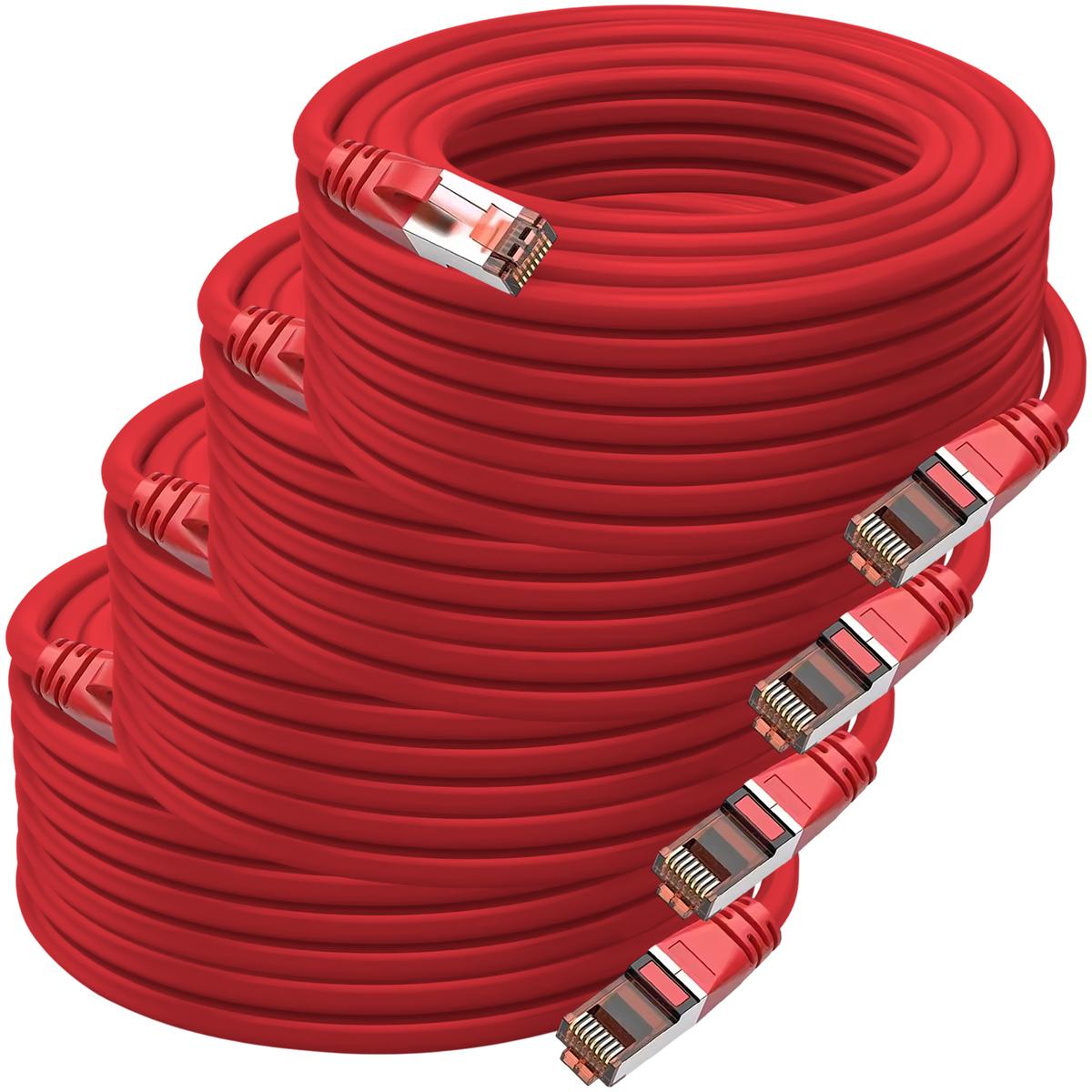 Foto 2 pulgar | Cable De Red Mxrth-004 Ventdepot 4 Piezas Rojo