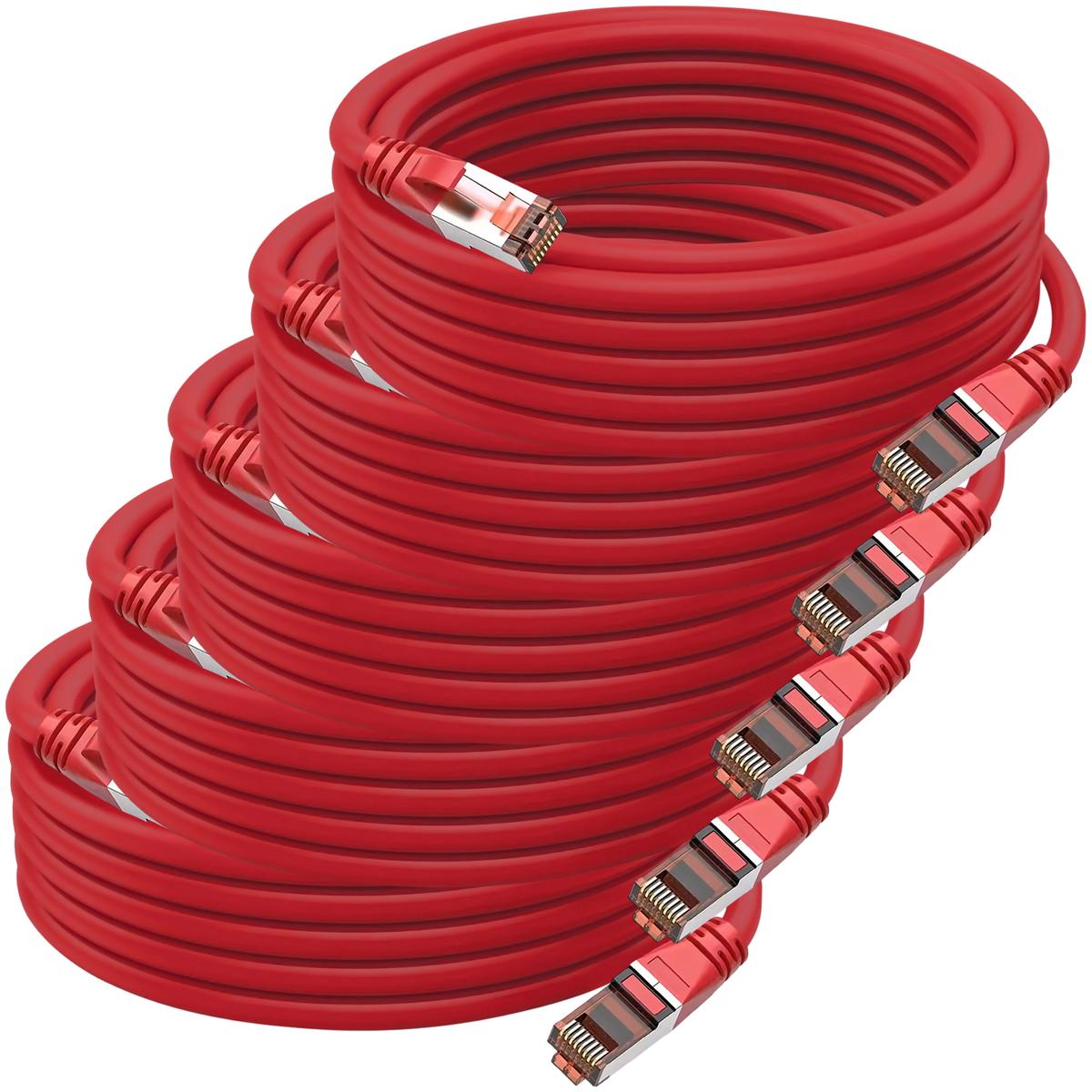 Cables Ethernet Mxhrt-005 Ventdepot 5 Piezas Rojo