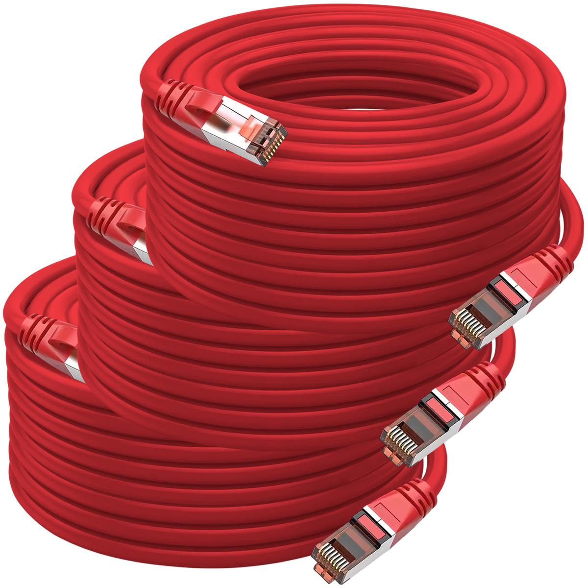 Foto 1 | Cable Cat 6 Mxrht-003 Ventdepot 3 Piezas Rojo