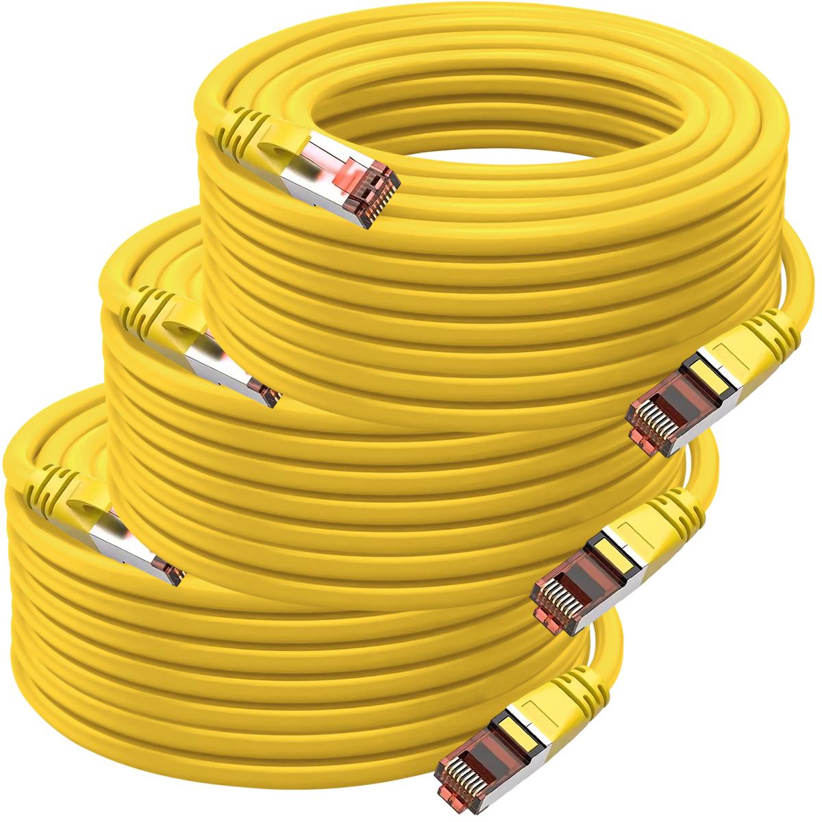 Foto 2 pulgar | Cables De Datos Blindados Mxtlh-003 Ventdepot 3 Piezas Amarillo