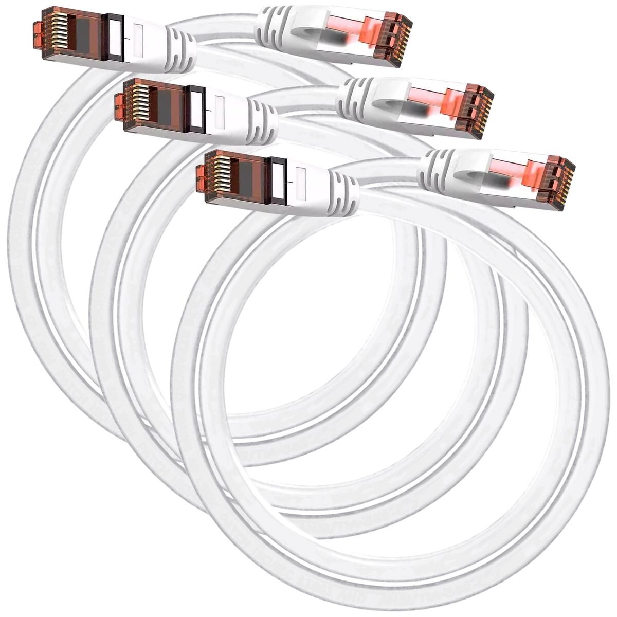 Cable De Red Alta Velocidad Mxeei-003 Ventdepot 3 Piezas Blanco $472