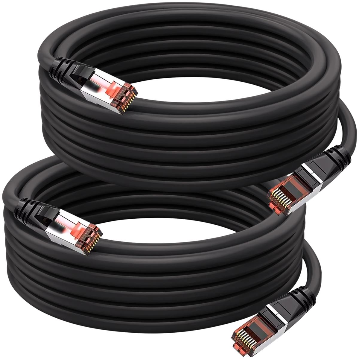 Foto 2 pulgar | Cables Internet Resistentes Mxeba-002 Ventdepot 2 Piezas Negro