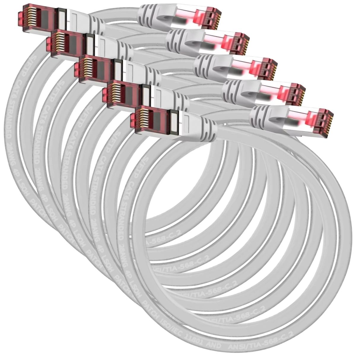 Foto 2 pulgar | Cables Ethernet Pines Chapa Oro Mxepy-005 Ventdepot 5 Piezas Gris