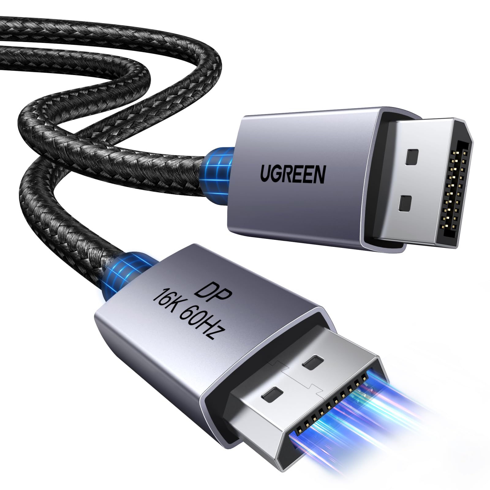Foto 2 pulgar | Cable Displayport Ugreen 16 K @60hz 8 K @240hz 4k @480hz 2.1 80 Gbps - Venta Internacional.