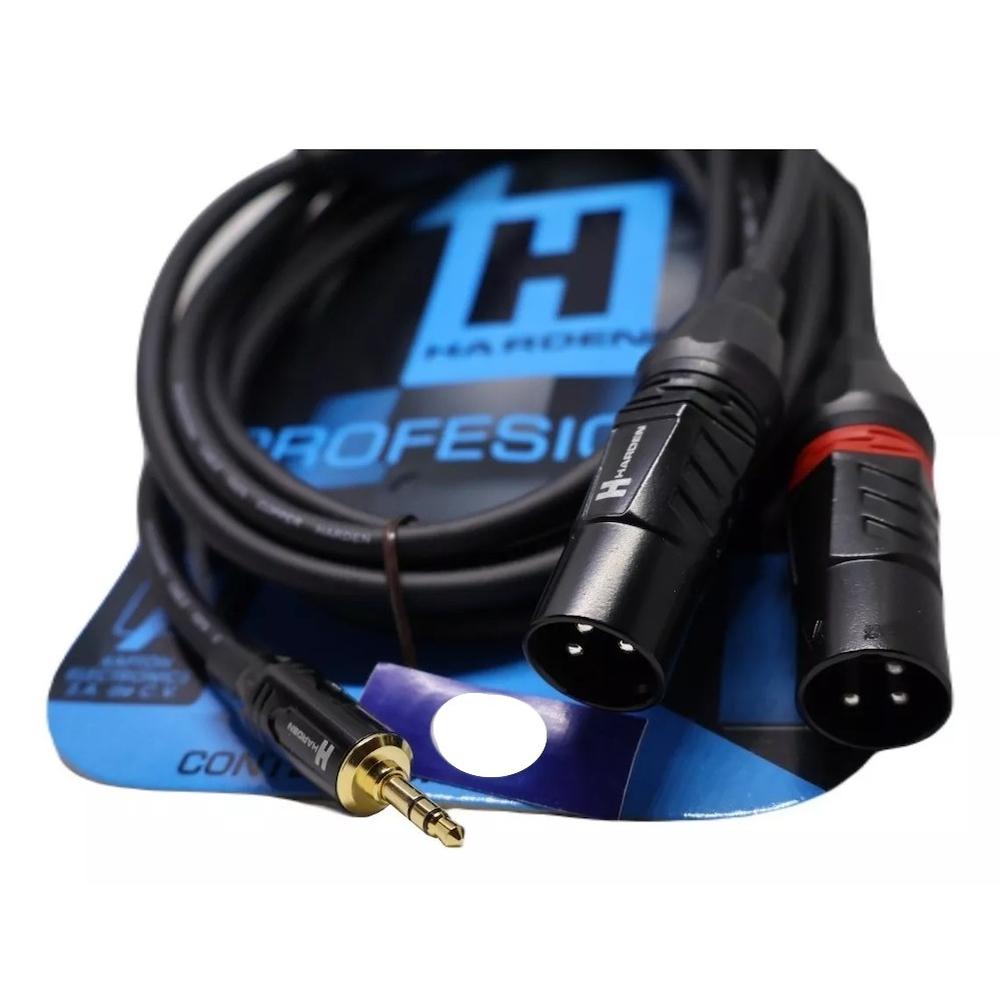 Foto 4 pulgar | Cable Extension Plug 3.5mm Estero A 2 Plug Tipo Cannon 3 Mt