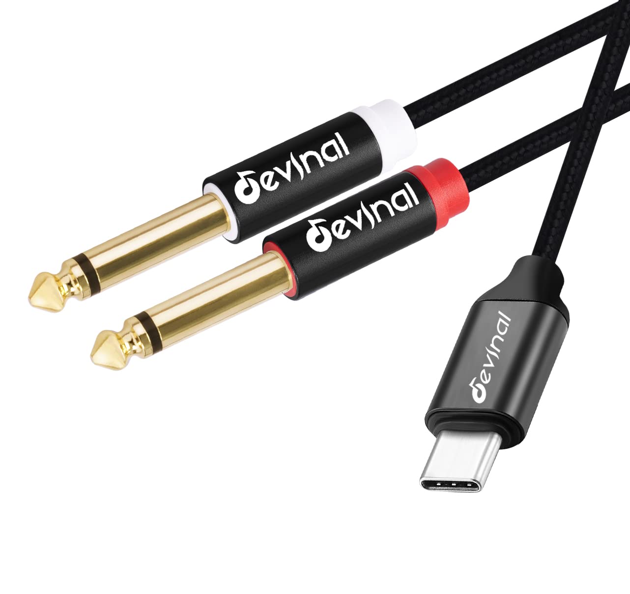 Cable De Audio Usb C A 6,35 Mm Devinal Tipo C A Trs Dual De 6,35 Mm - Venta Internacional.