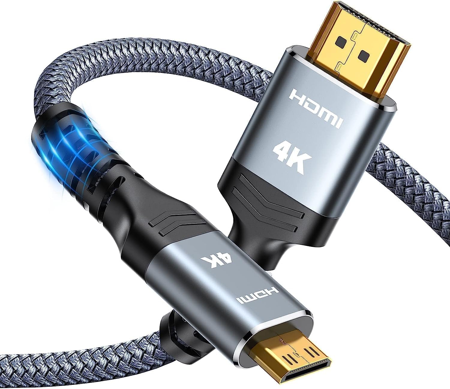 Cable Hdmi Highwings Mini Hdmi A Hdmi 4k 60 Hz, 3 M, Aluminio - Venta Internacional.