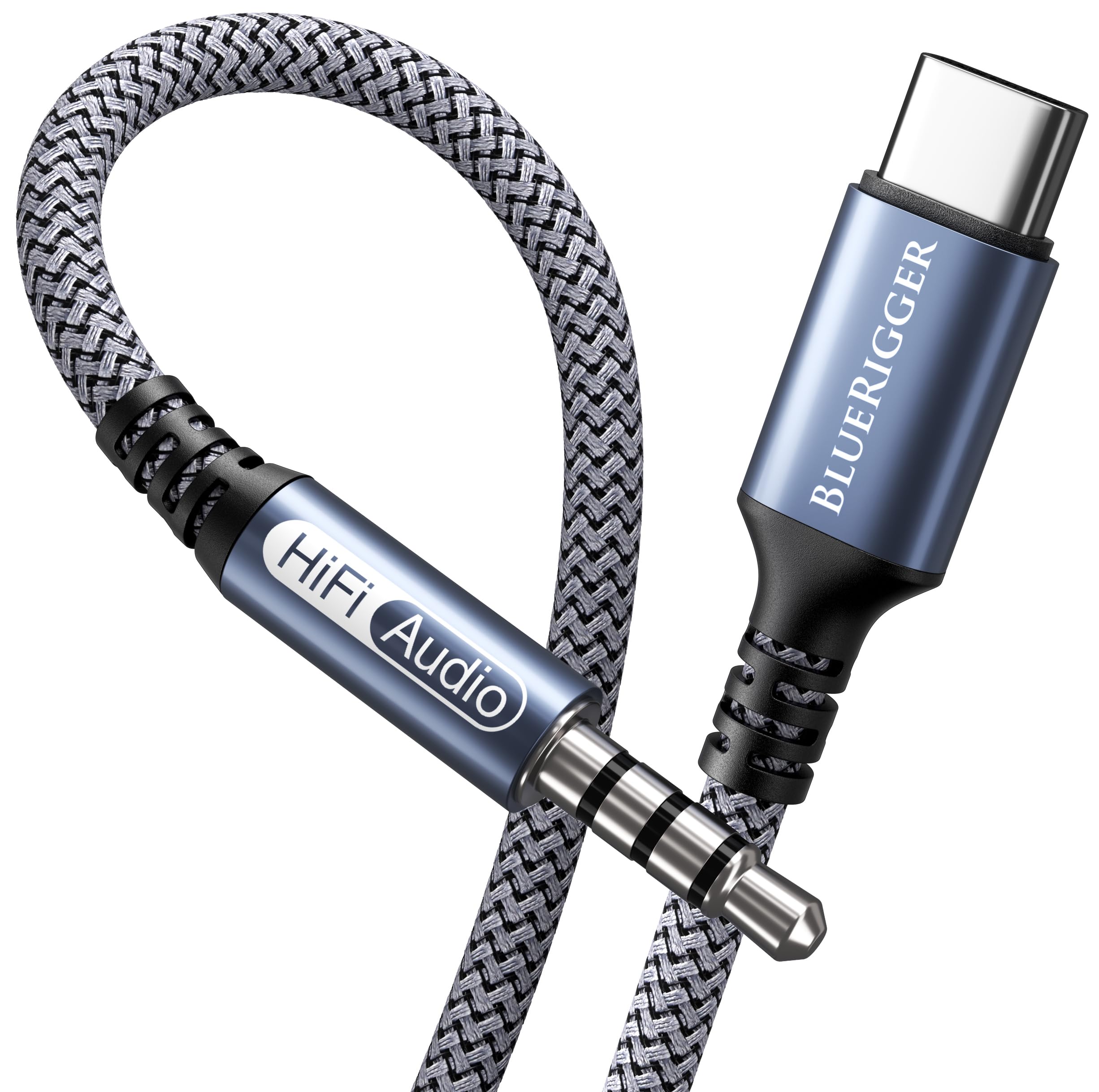 Foto 2 pulgar | Cable De Audio Usb C A 3,5 Mm Bluerigger De 6 Pies Para Teléfono Y Tableta - Venta Internacional.