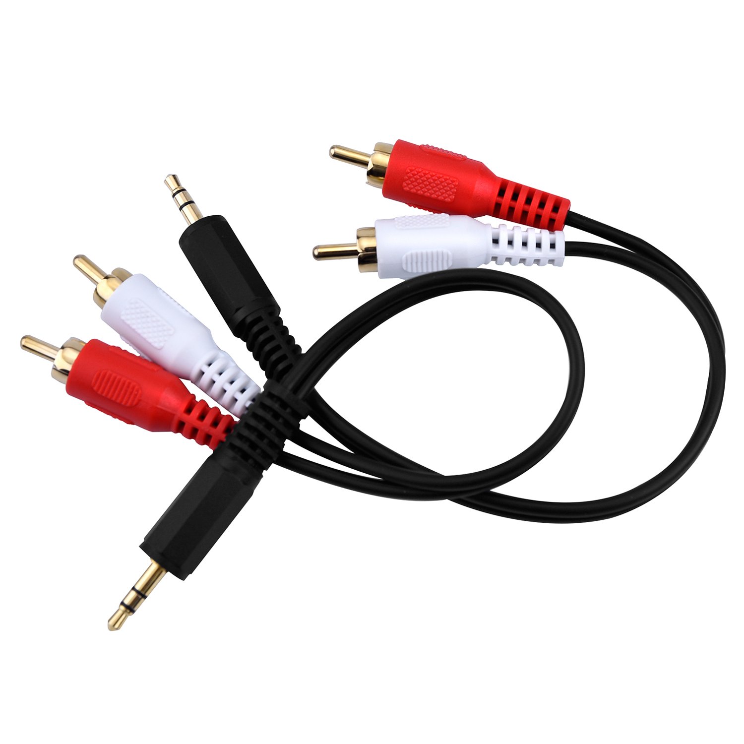 Foto 4 pulgar | Paquete De 2 Cables De Audio Eboot De 15 Cm Y 3,5 Mm Macho A 2 Rca Macho - Venta Internacional.